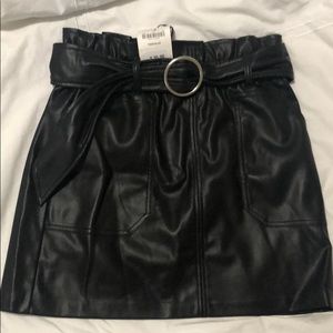 Zara leather skirt